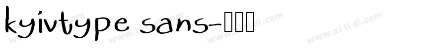 kyivtype sans字体转换